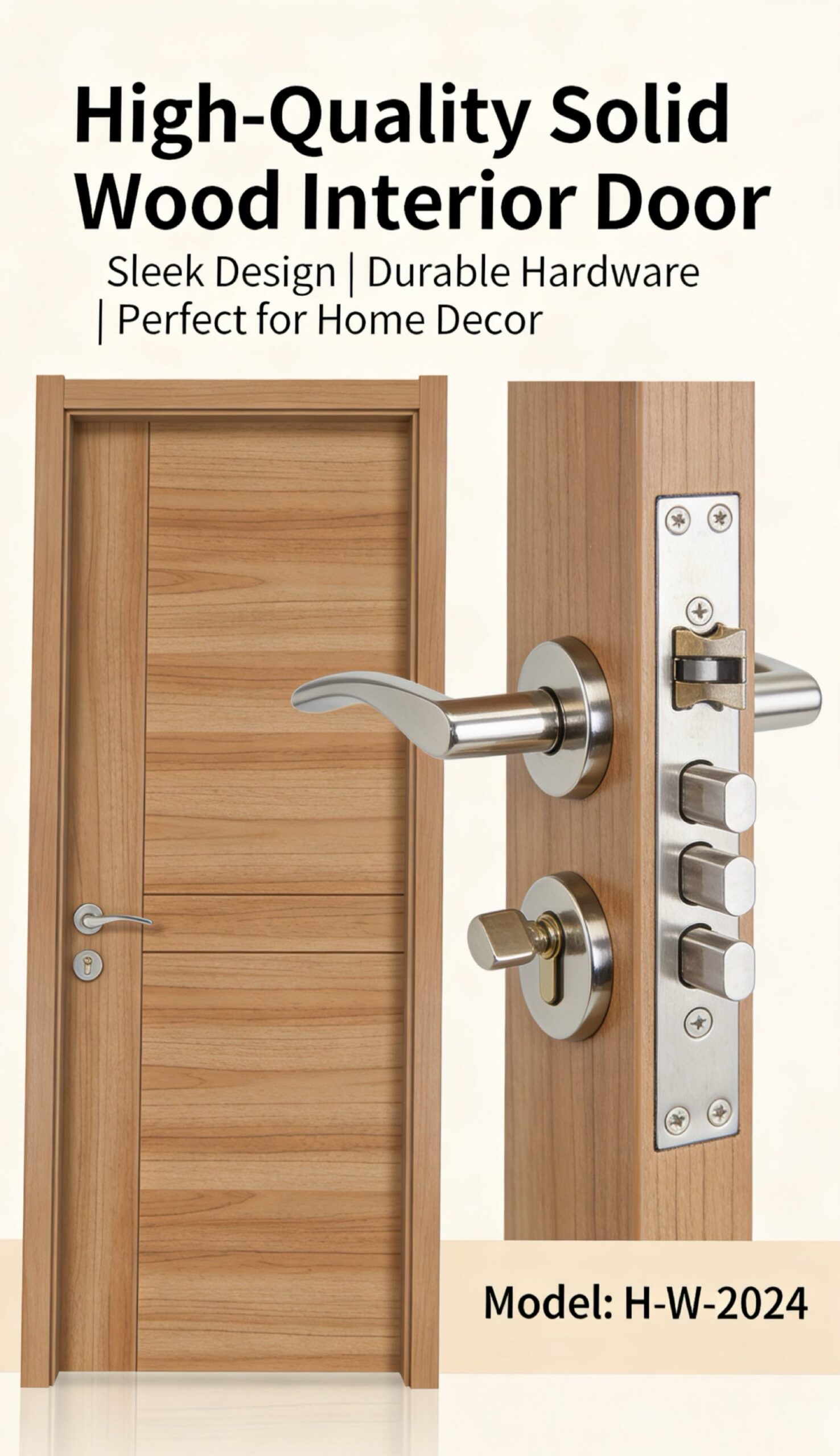 High-Quality Solid Wood Interior Door