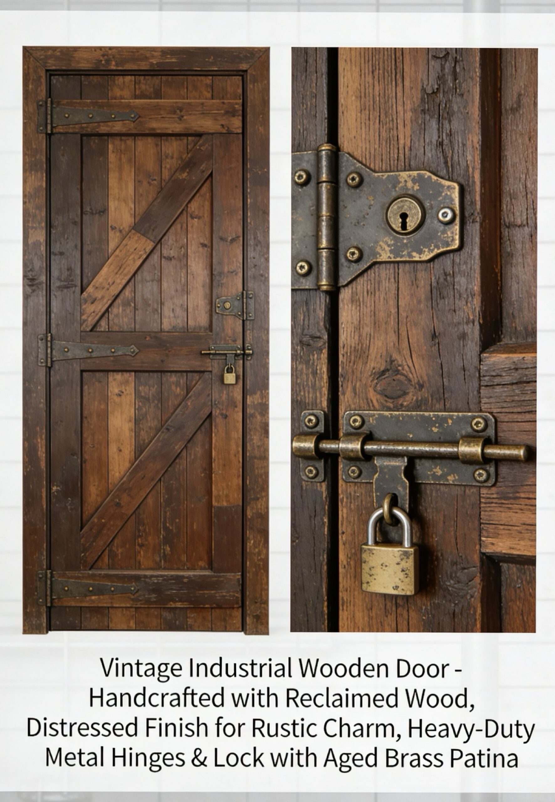 Vintage Industrial Wooden Door