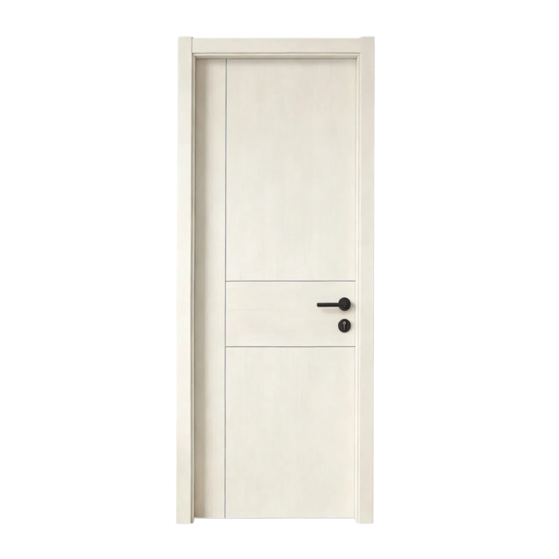 Minimalist Full-Height Home Wooden Door