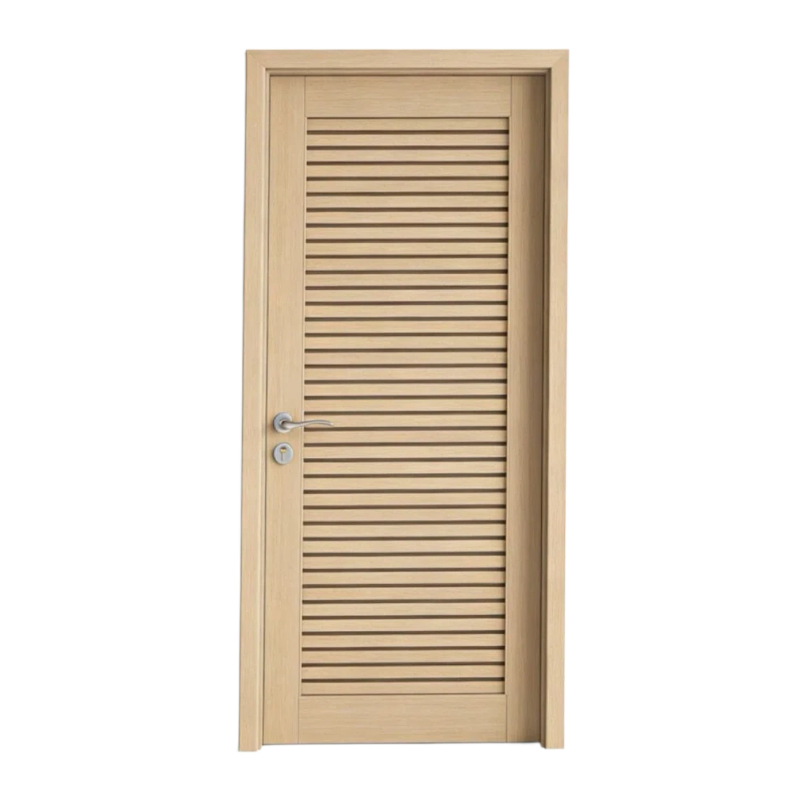 Vertical Grille Home Wooden Door