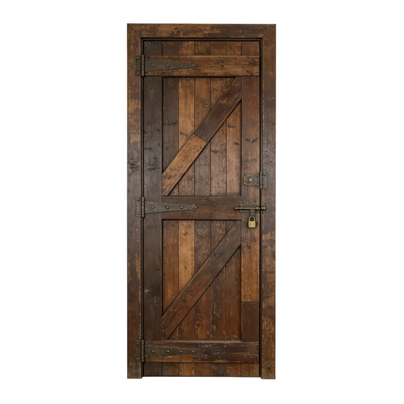 Vintage Industrial Wooden Door
